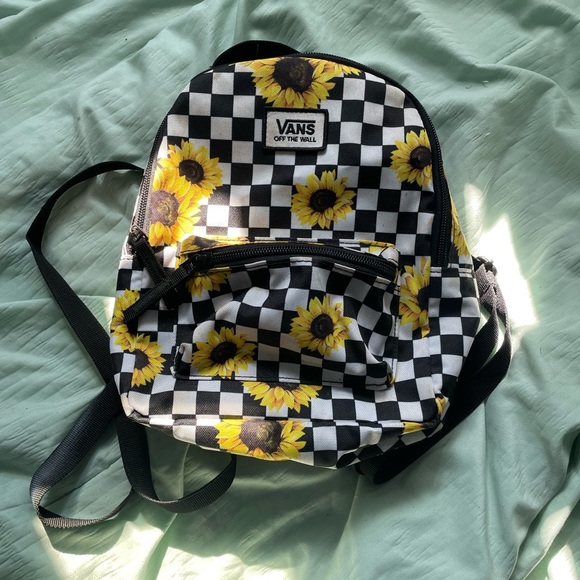 Vans Bags Vans Mini Backpack With Sunflower Design Poshmark